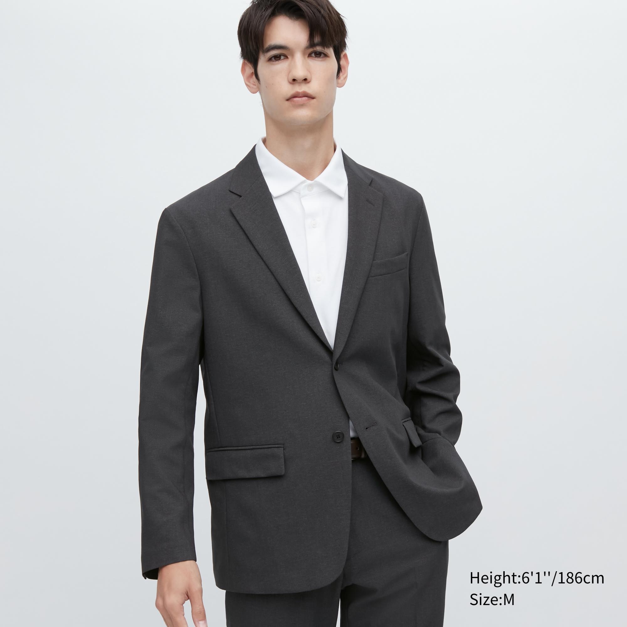 

Пиджак мужской UNIQLO 455074COL08 серый M, 455074COL08