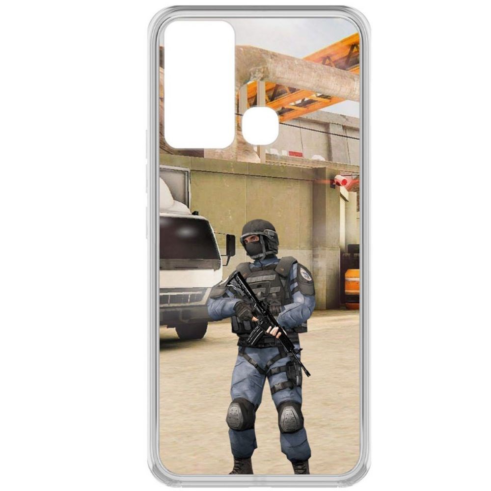 Чехол-накладка Krutoff Cтандофф 2 (Standoff 2) - GIGN для Infinix Hot 12i