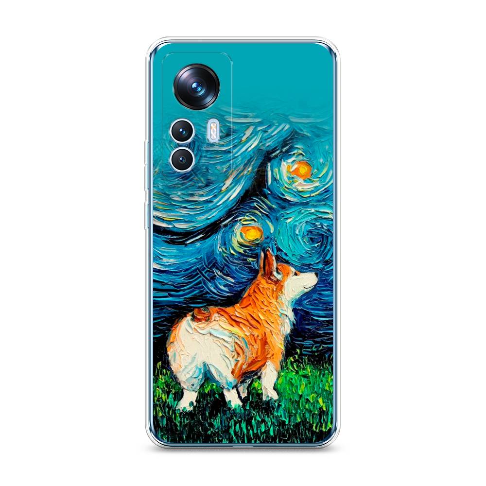 

Чехол на Xiaomi 12T "Корги звёздная ночь", Коричневый;белый;зеленый, 316650-1