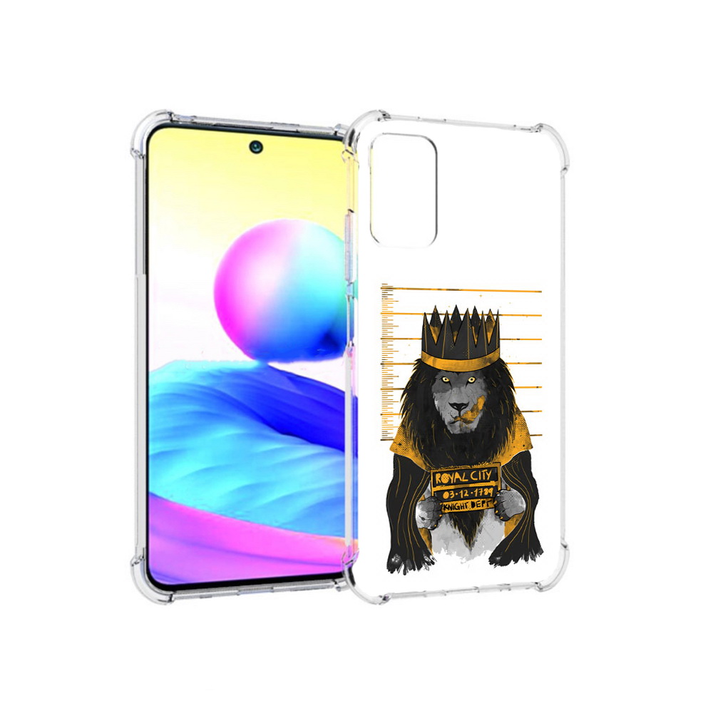 

Чехол MyPads Tocco для Xiaomi Redmi Note 10 5G лев в законе (PT162080.297.435), Прозрачный, Tocco
