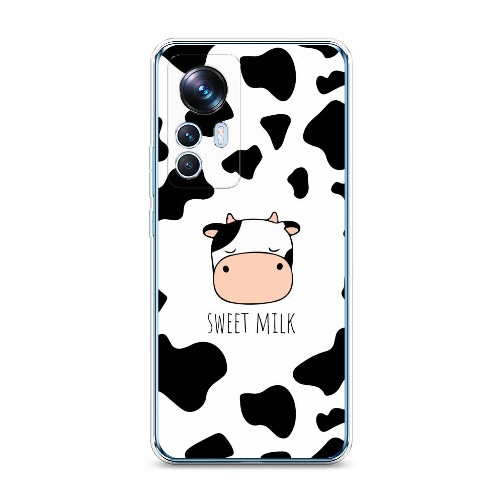 

Чехол на Xiaomi 12T "Sweet milk", Розовый;белый;черный, 316650-1