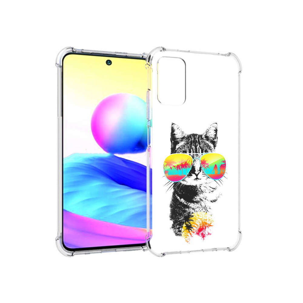 Чехол MyPads Tocco для Xiaomi Redmi Note 10 5G крутой кот (PT162080.297.425)
