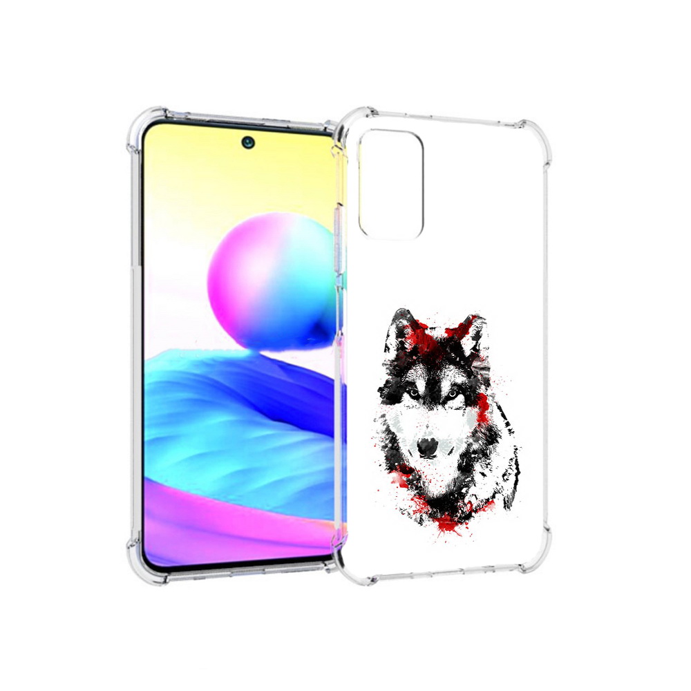 Чехол MyPads Tocco для Xiaomi Redmi Note 10 5G кровавый волк (PT162080.297.416)