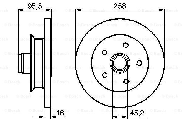 

Тормозной диск BOSCH 0986478224