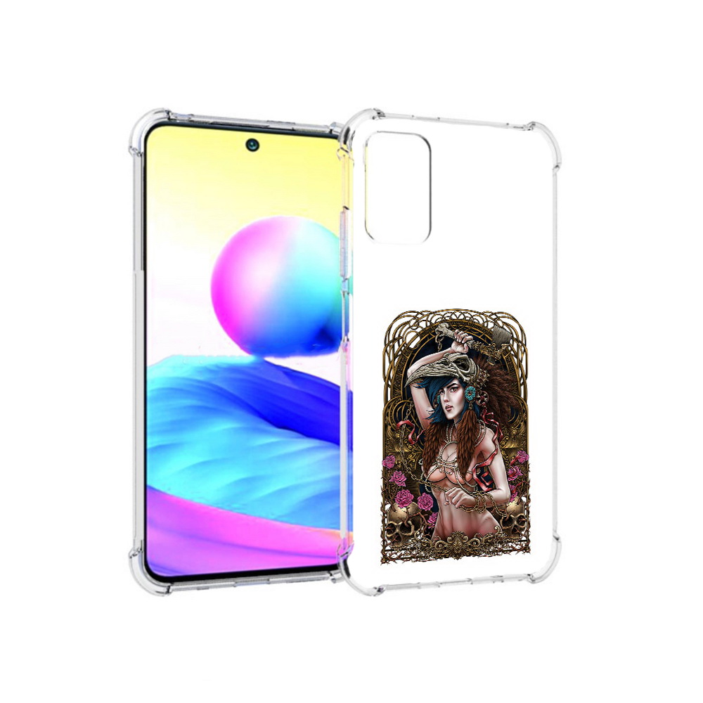 Чехол MyPads Tocco для Xiaomi Redmi Note 10 5G красивая девушка рисунок (PT162080.297.407)