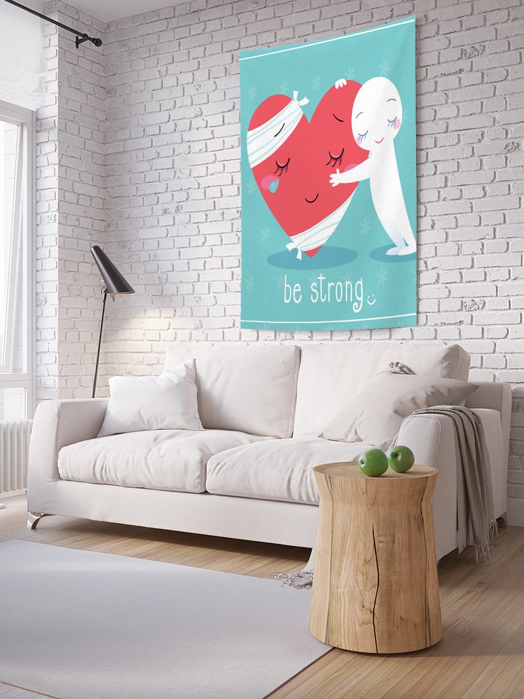 

Вертикальное фотопанно на стену JoyArty Будь сильным 150x200 см, Будь сильным