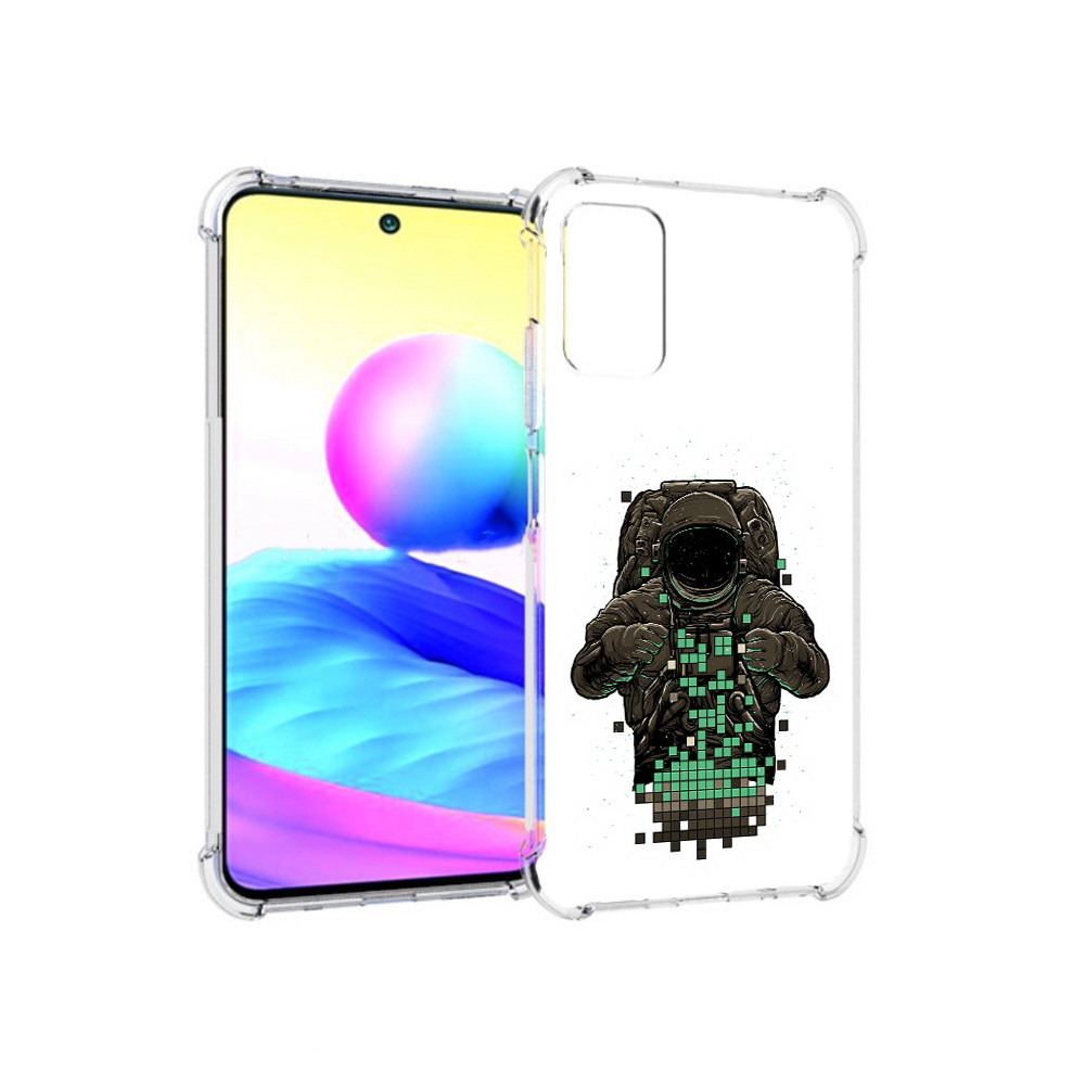 Чехол MyPads Tocco для Xiaomi Redmi Note 10 5G космонавт с пикселями (PT162080.297.394)
