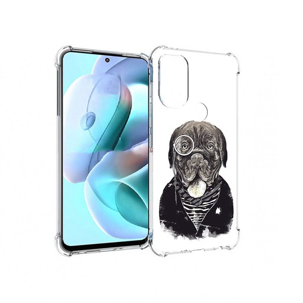 

Чехол MyPads Tocco для Motorola Moto G71 солидный песик (PT227080.353.615), Прозрачный, Tocco