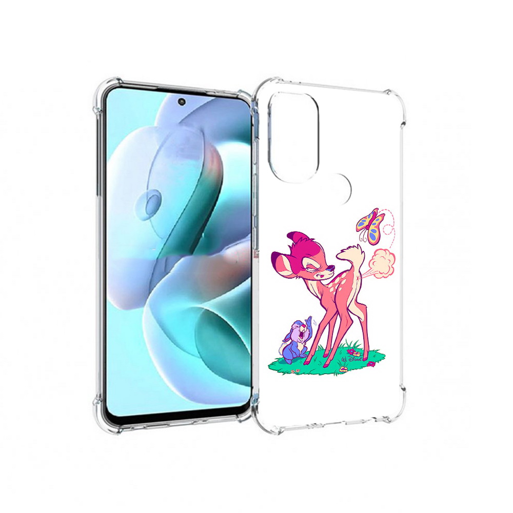 

Чехол MyPads Tocco для Motorola Moto G71 смешной олененок (PT227080.353.610), Прозрачный, Tocco