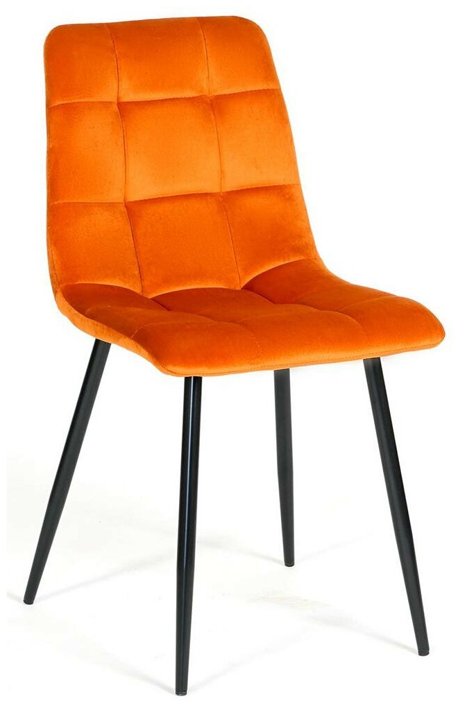 фото Стул tetchair chilly (mod. 7094), металл/вельвет, ginger/black