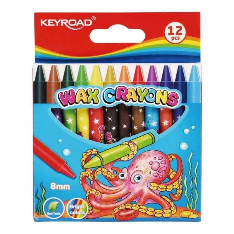 

Мелки восковые Keyroad 12 цветов