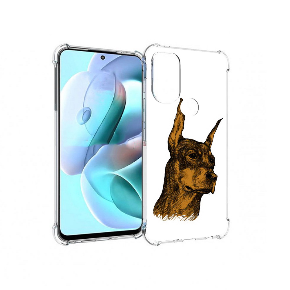 

Чехол MyPads Tocco для Motorola Moto G71 скетч доберман (PT227080.353.605), Прозрачный, Tocco