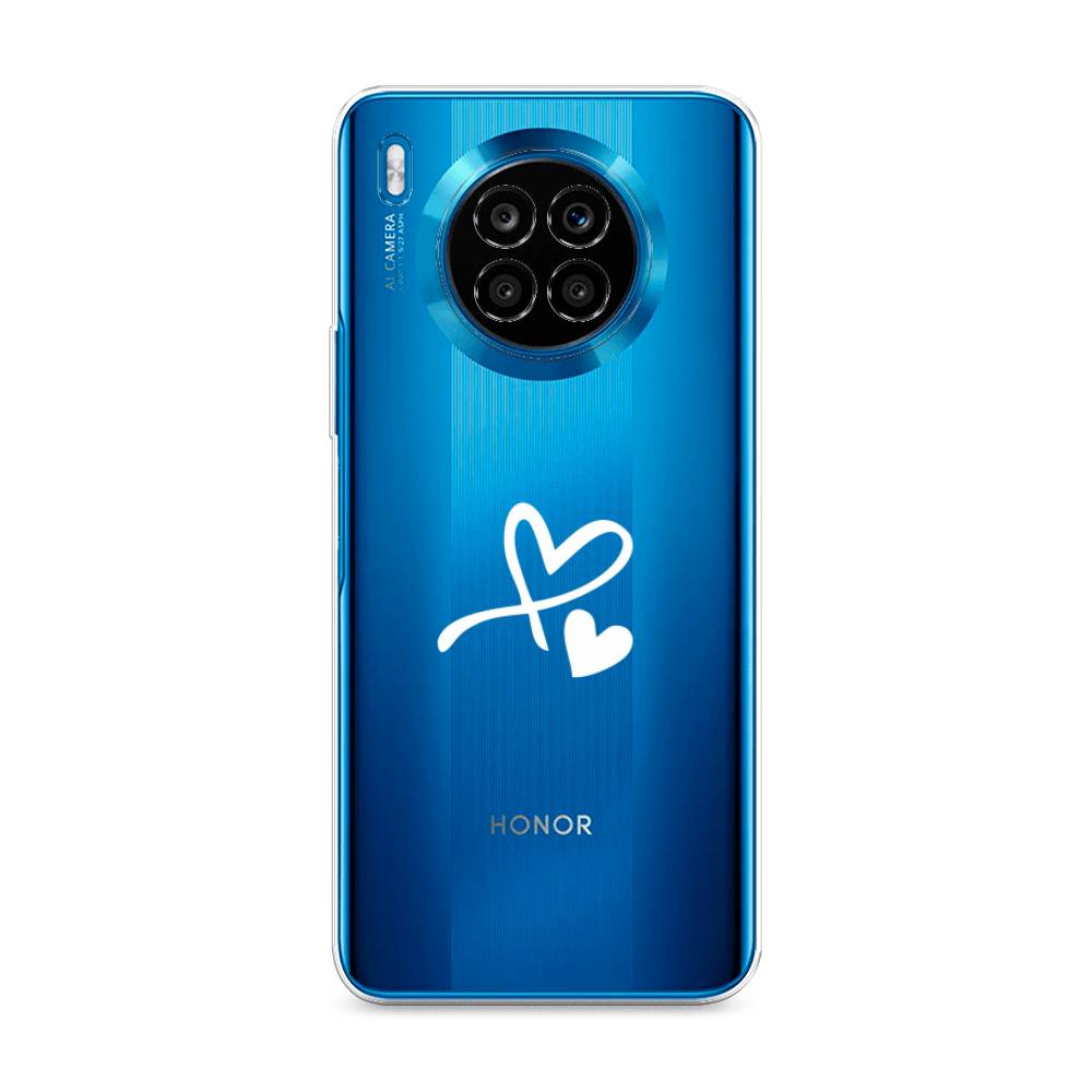

Чехол Awog на Honor 50 Lite "Сердечко минимализм", Белый, 6106450-6