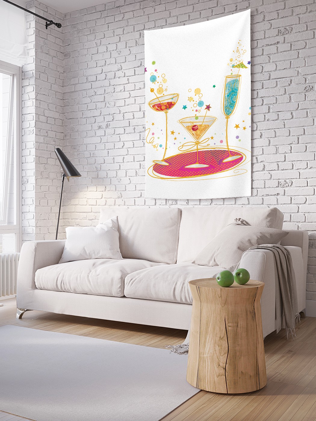 

Вертикальное фотопанно на стену JoyArty Три коктейля 150x200 см, Три коктейля