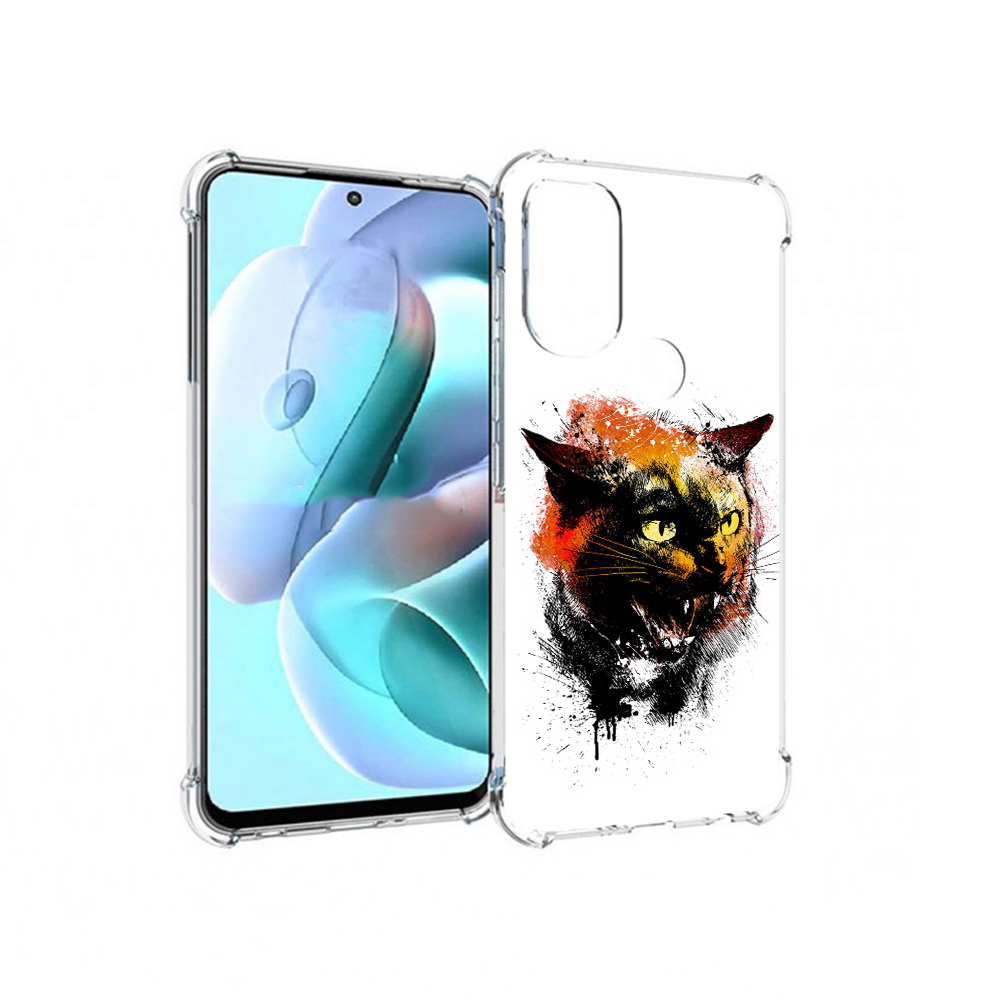 

Чехол MyPads Tocco для Motorola Moto G71 сиамский кот (PT227080.353.598), Прозрачный, Tocco