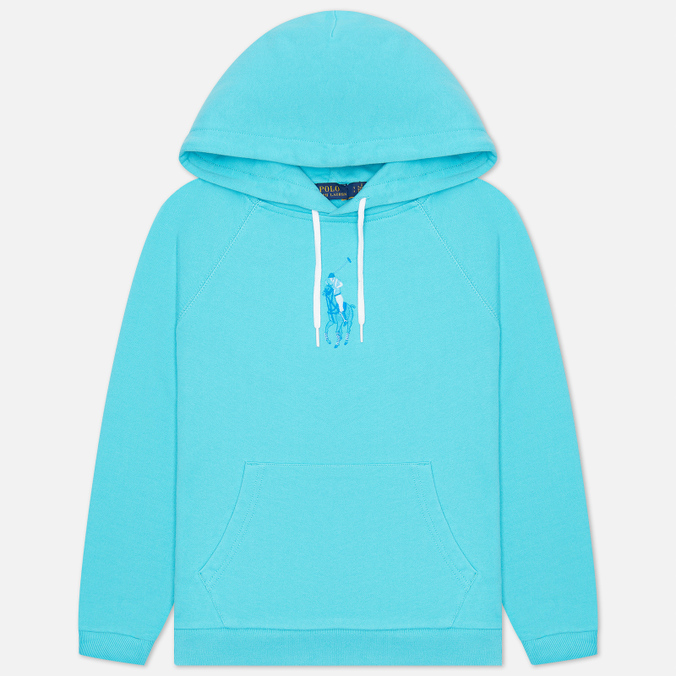 

Худи женское Polo Ralph Lauren 211-838143 голубое S, 211-838143
