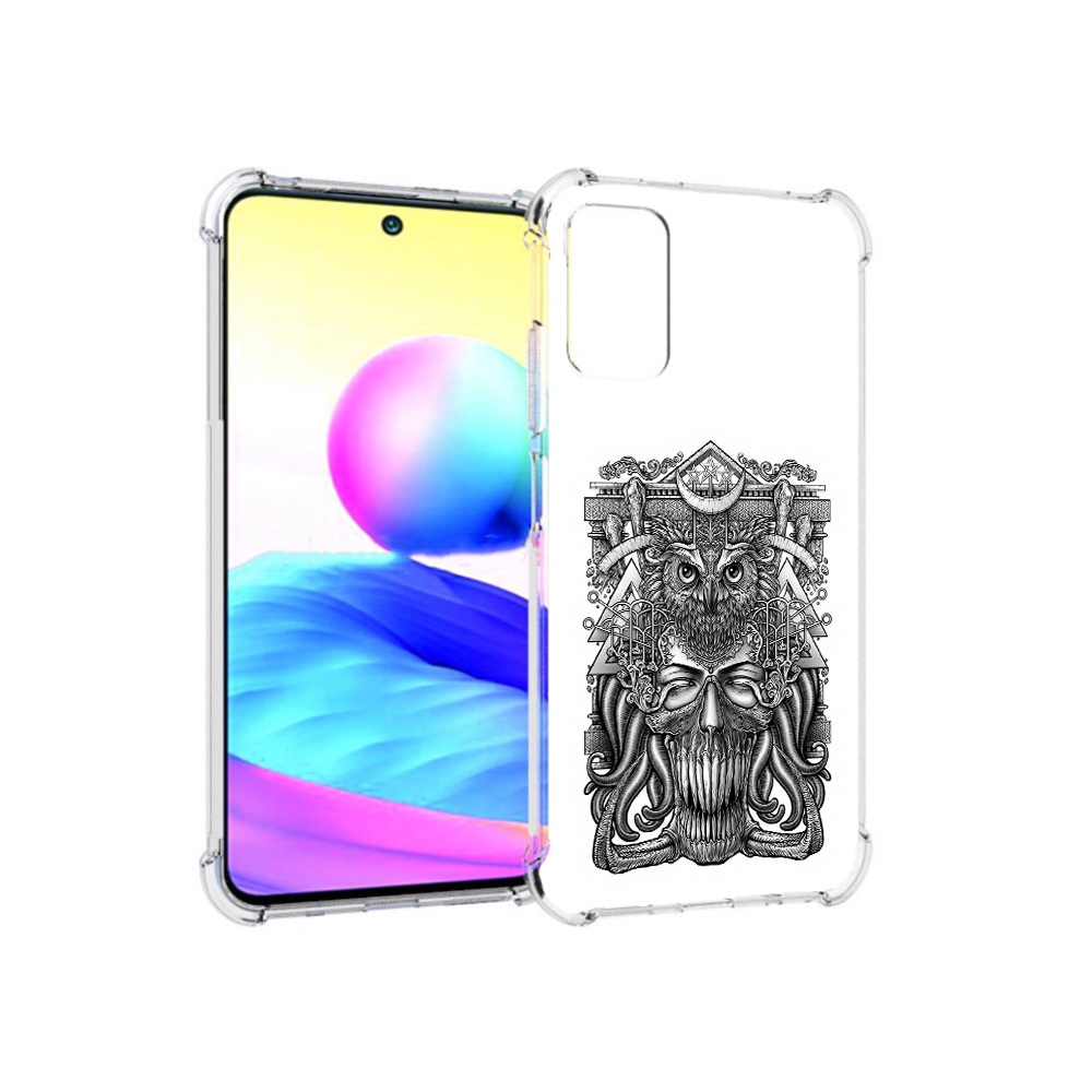 Чехол MyPads Tocco для Xiaomi Redmi Note 10 5G зубастая сова (PT162080.297.369)
