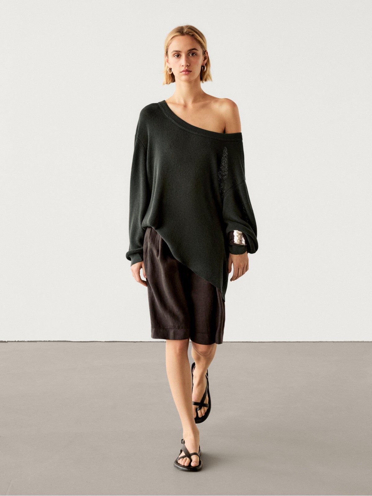 

Джемпер женский Massimo Dutti 5633/588-I2024 зеленый M, 5633/588-I2024