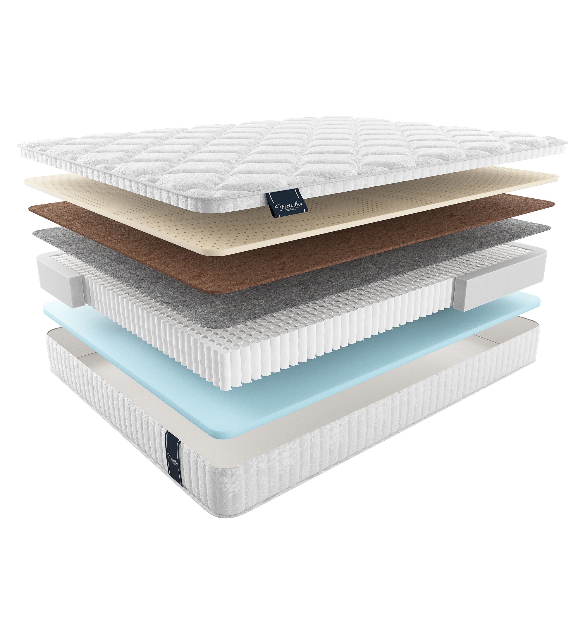 

Матрас Materlux Light Belmonti Multi 90х190, Бежевый;белый;серый;серебристый, Belmonti Multi