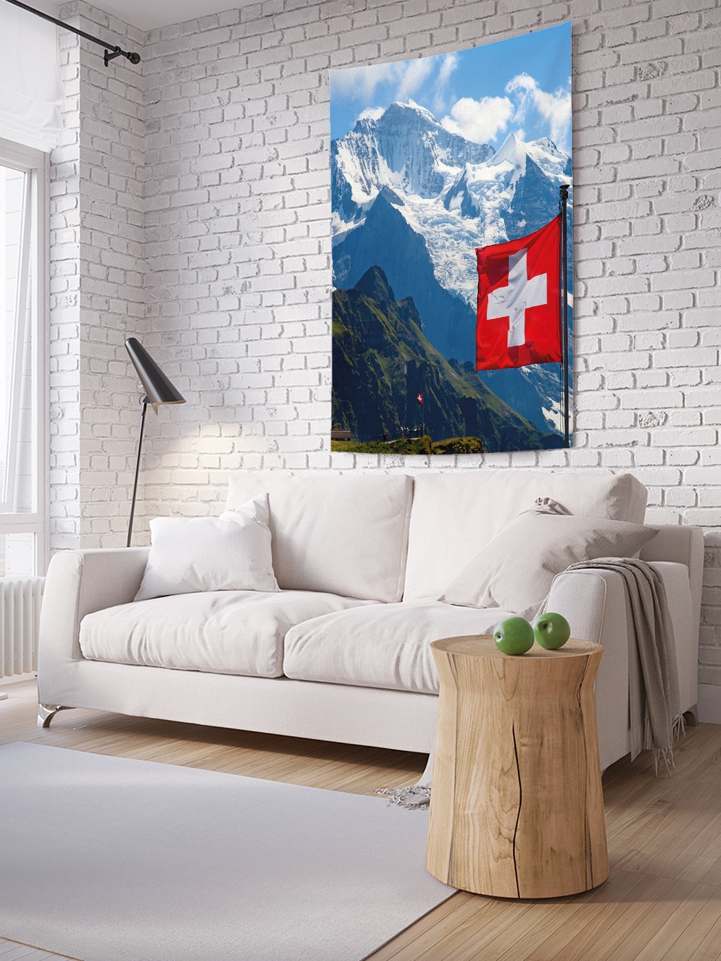 

Вертикальное фотопанно на стену JoyArty Вершины Альп 150x200 см, Вершины Альп