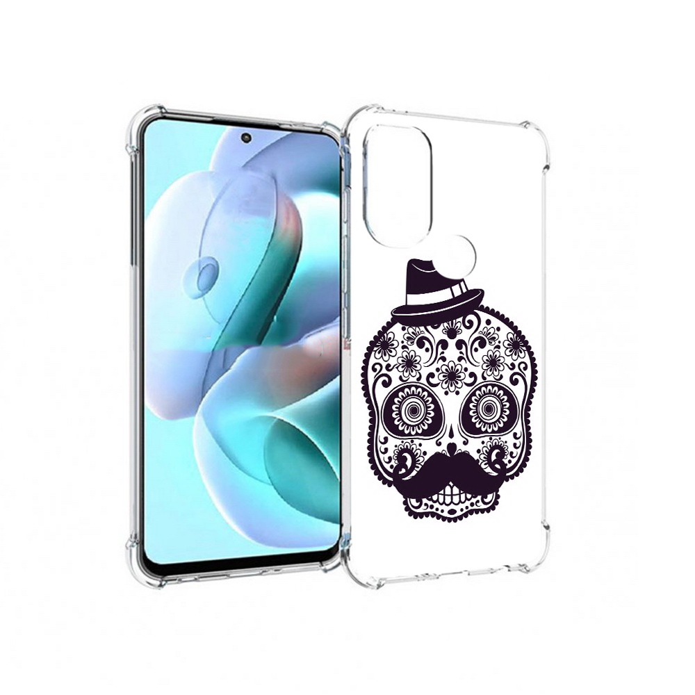 

Чехол MyPads Tocco для Motorola Moto G71 разрисованный скелет (PT227080.353.575), Прозрачный, Tocco