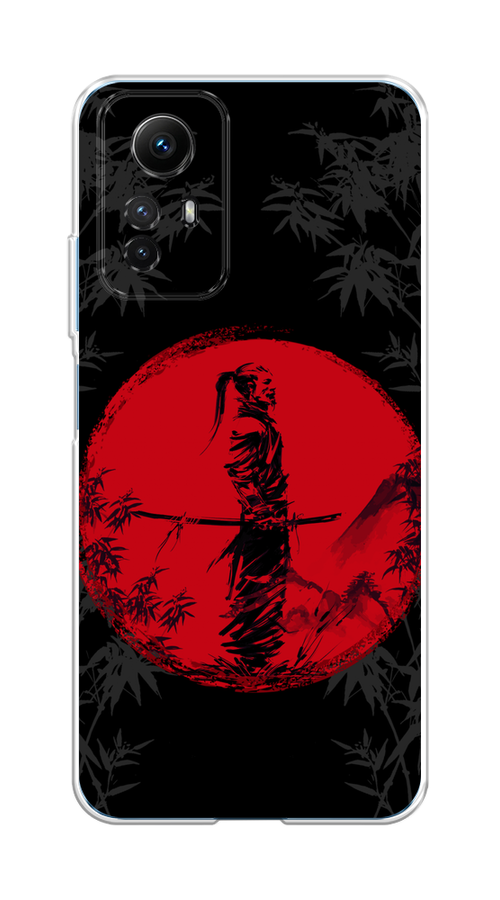 

Чехол на Xiaomi Redmi Note 12S "Самурай на красном фоне", Черный;красный;серый, 318950-4