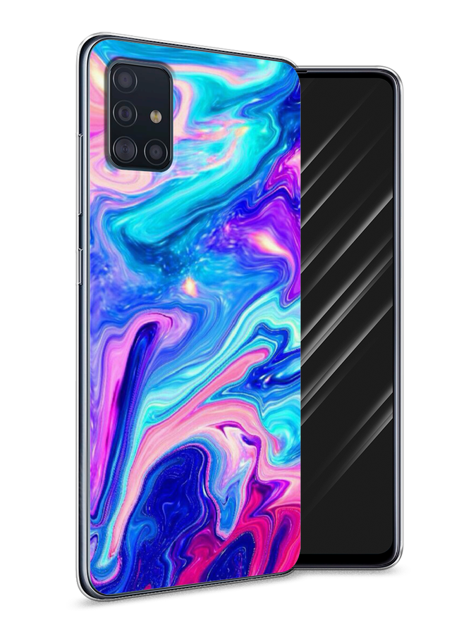 

Чехол Awog на Samsung Galaxy A51 "Потеки краски", Разноцветный, 28950-10