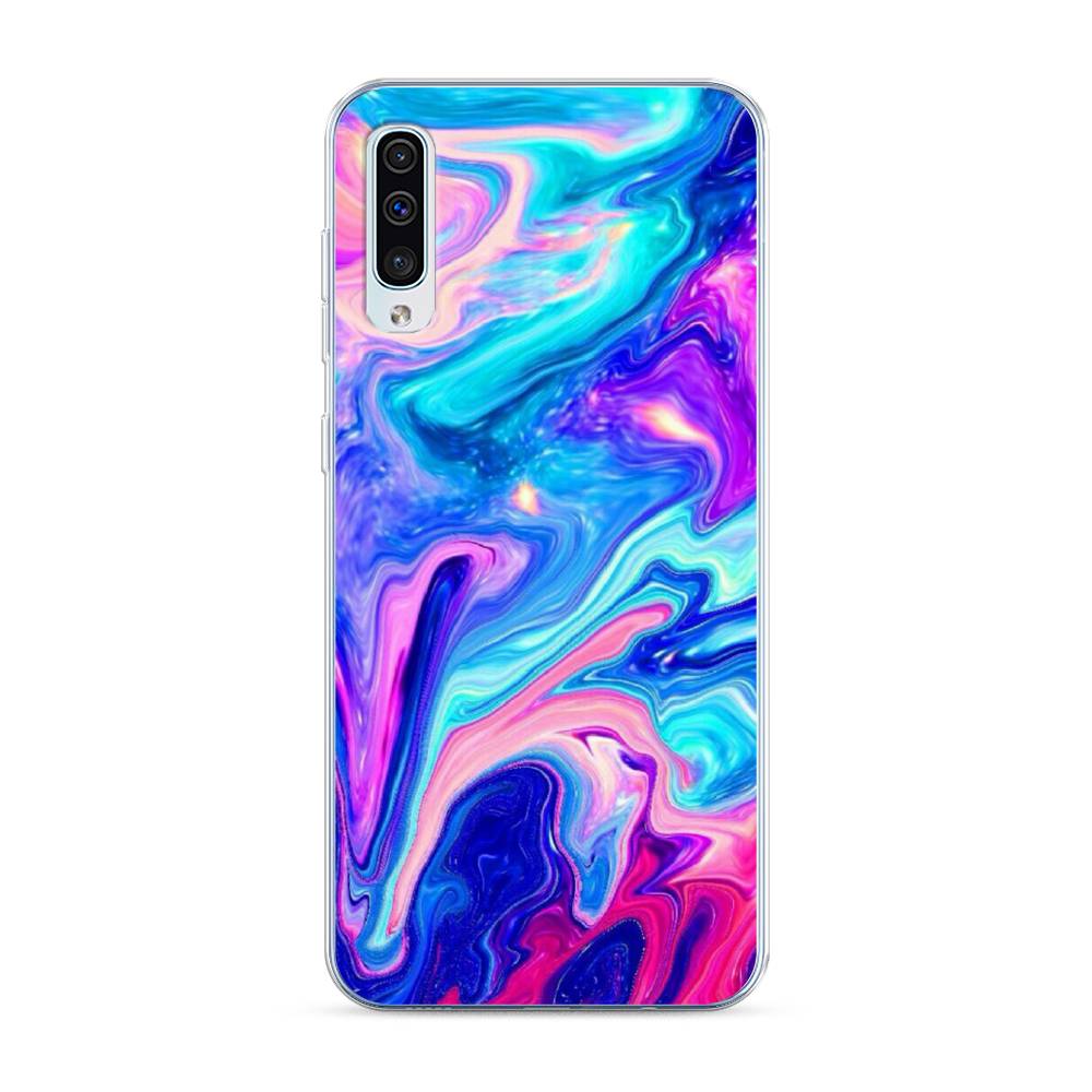 фото Силиконовый чехол "потеки краски" на samsung galaxy a30s awog