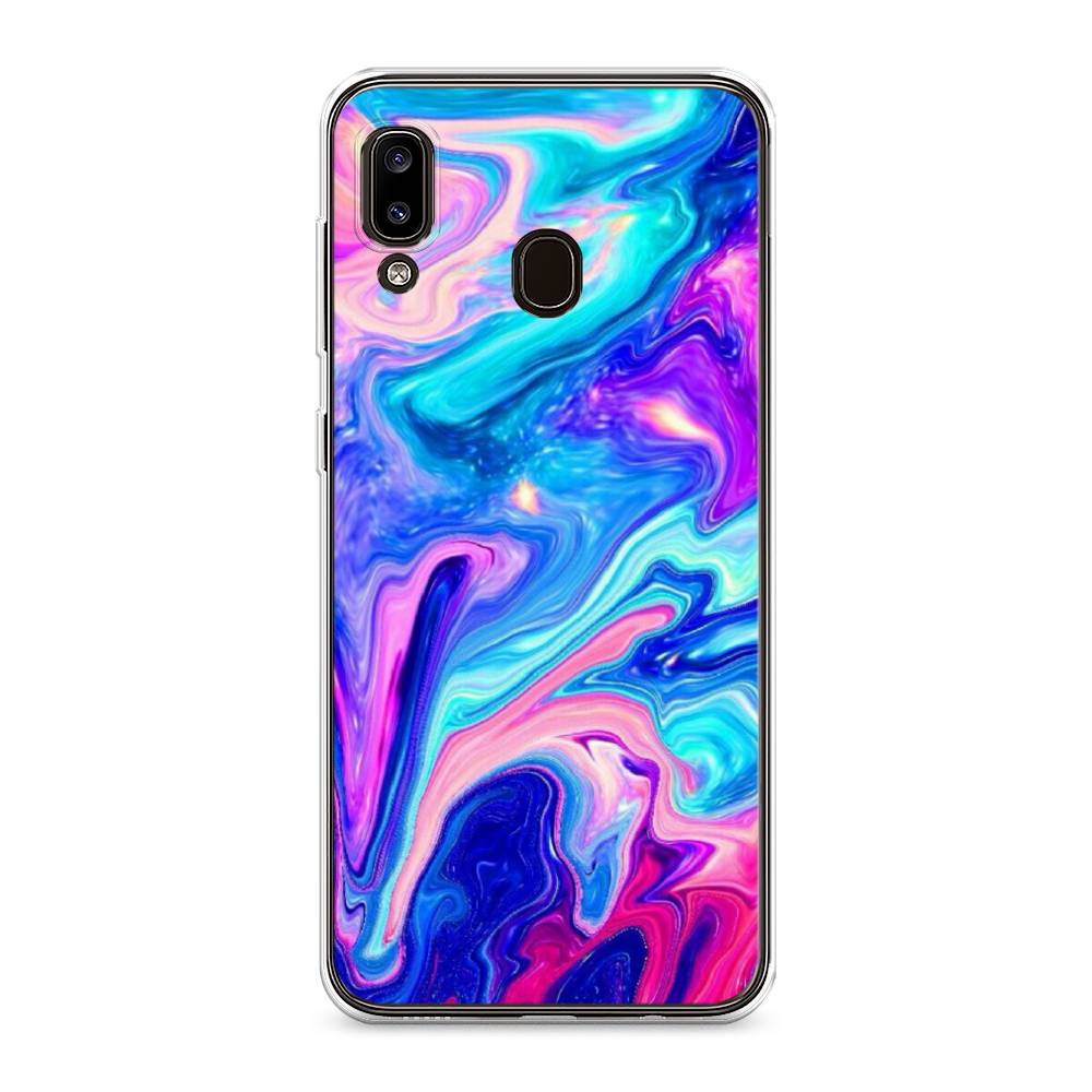 фото Силиконовый чехол "потеки краски" на samsung galaxy a30 awog