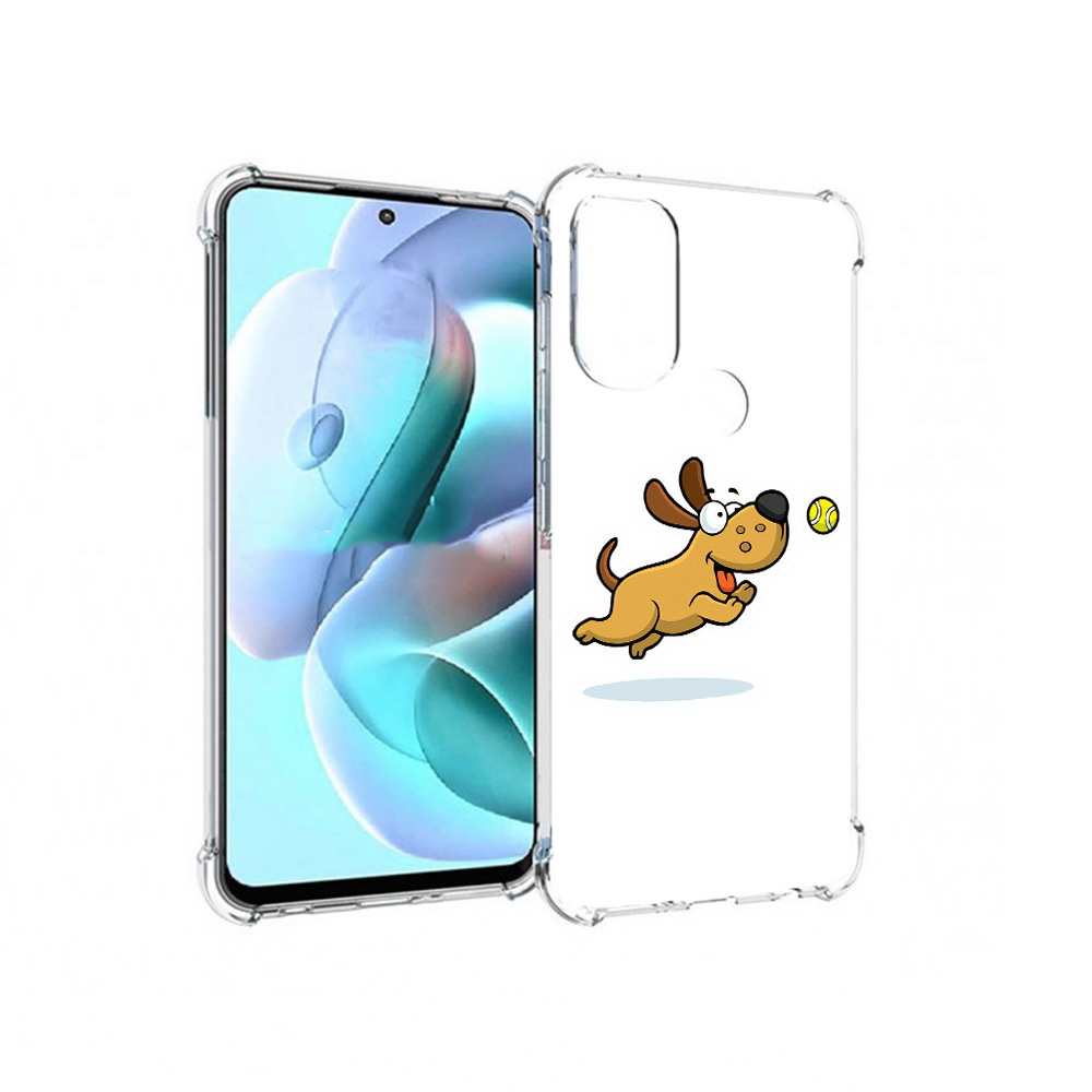 

Чехол MyPads Tocco для Motorola Moto G71 пёсик (PT227080.353.563), Прозрачный, Tocco