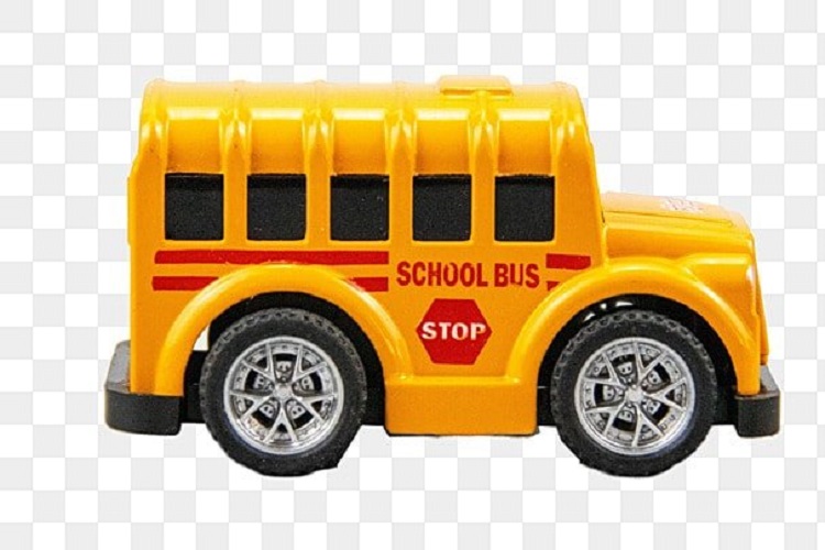 Автобус 1000toys Монстр, желтый, инерционный