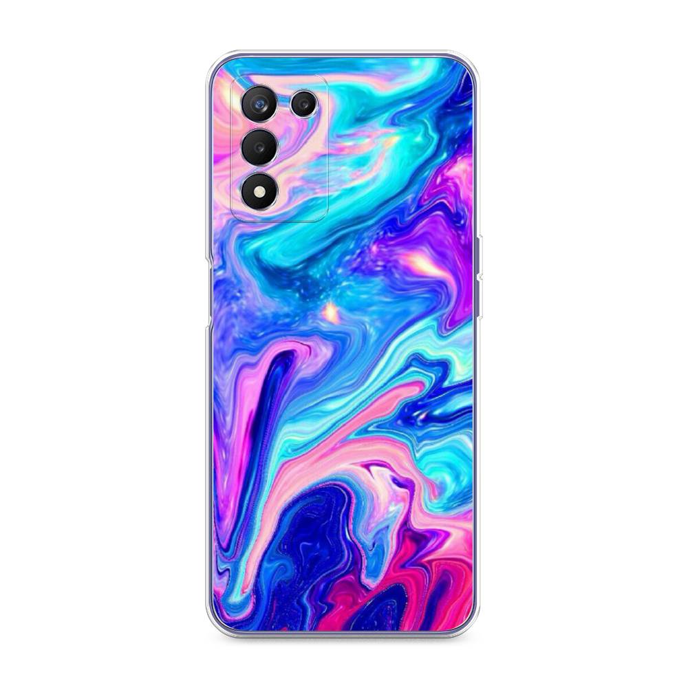 

Чехол Awog на Realme Q3s "Потеки краски", Разноцветный, 257950-10
