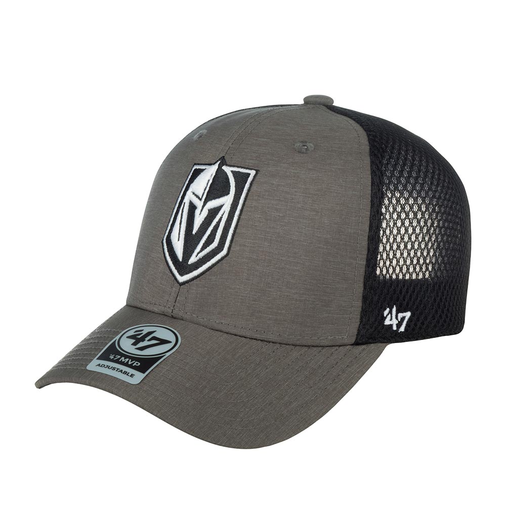 Бейсболка мужская 47 BRAND H-GRIMM31HYP Vegas Golden Knights NHL серая / черная, one size