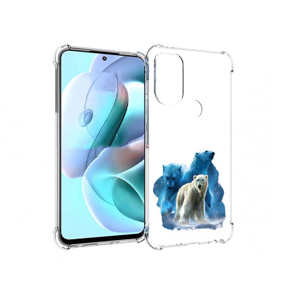 

Чехол MyPads Tocco для Motorola Moto G71 полярный медведь (PT227080.353.549), Прозрачный, Tocco