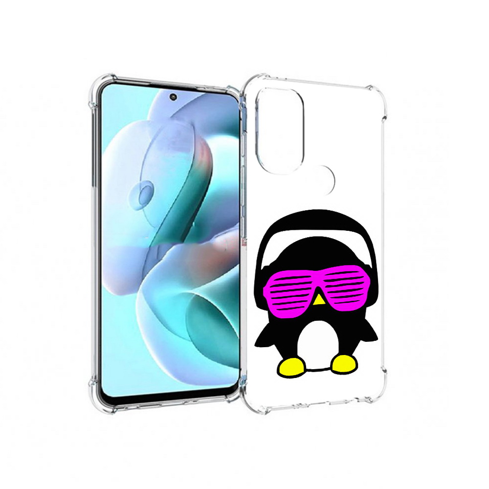 

Чехол MyPads Tocco для Motorola Moto G71 пингвин (PT227080.353.541), Прозрачный, Tocco