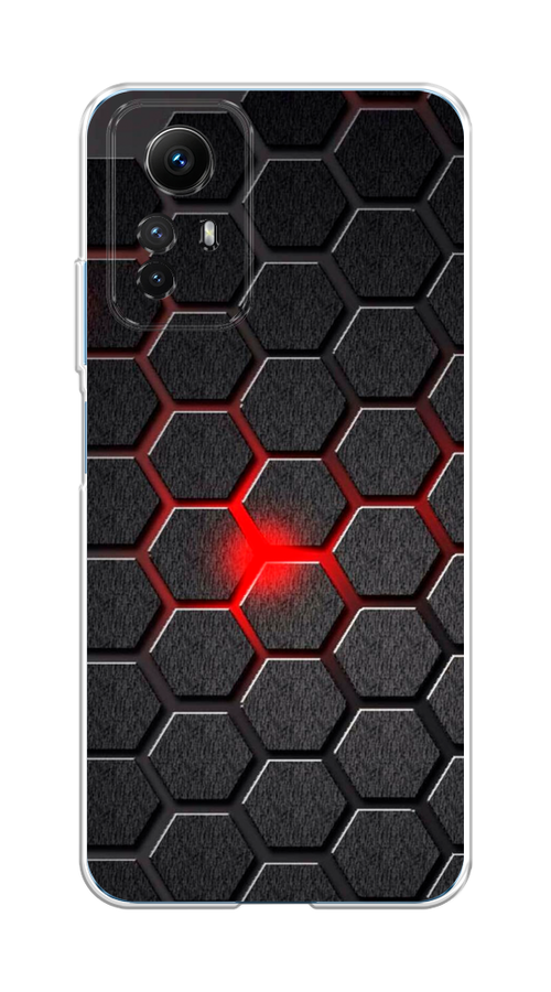 

Чехол на Xiaomi Redmi Note 12S "Соты красные", Красный;черный;серый, 318950-3