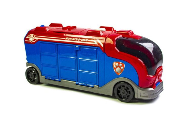 Автобус 1000toys герои мультика щенячий патруль, синий с красным