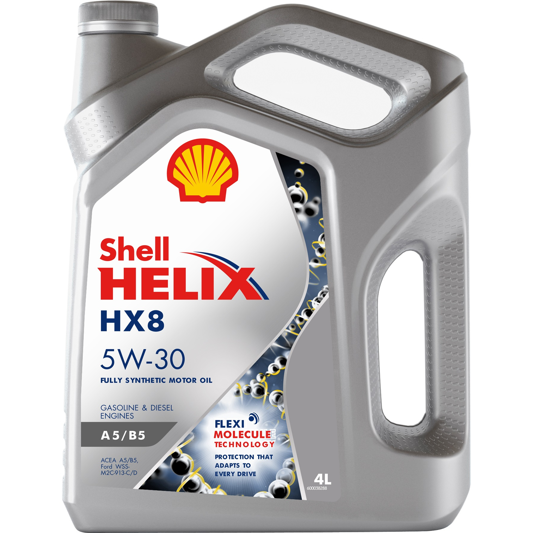 

Моторное масло Shell синтетическое Helix HX8 A5/B5 5W30 4л