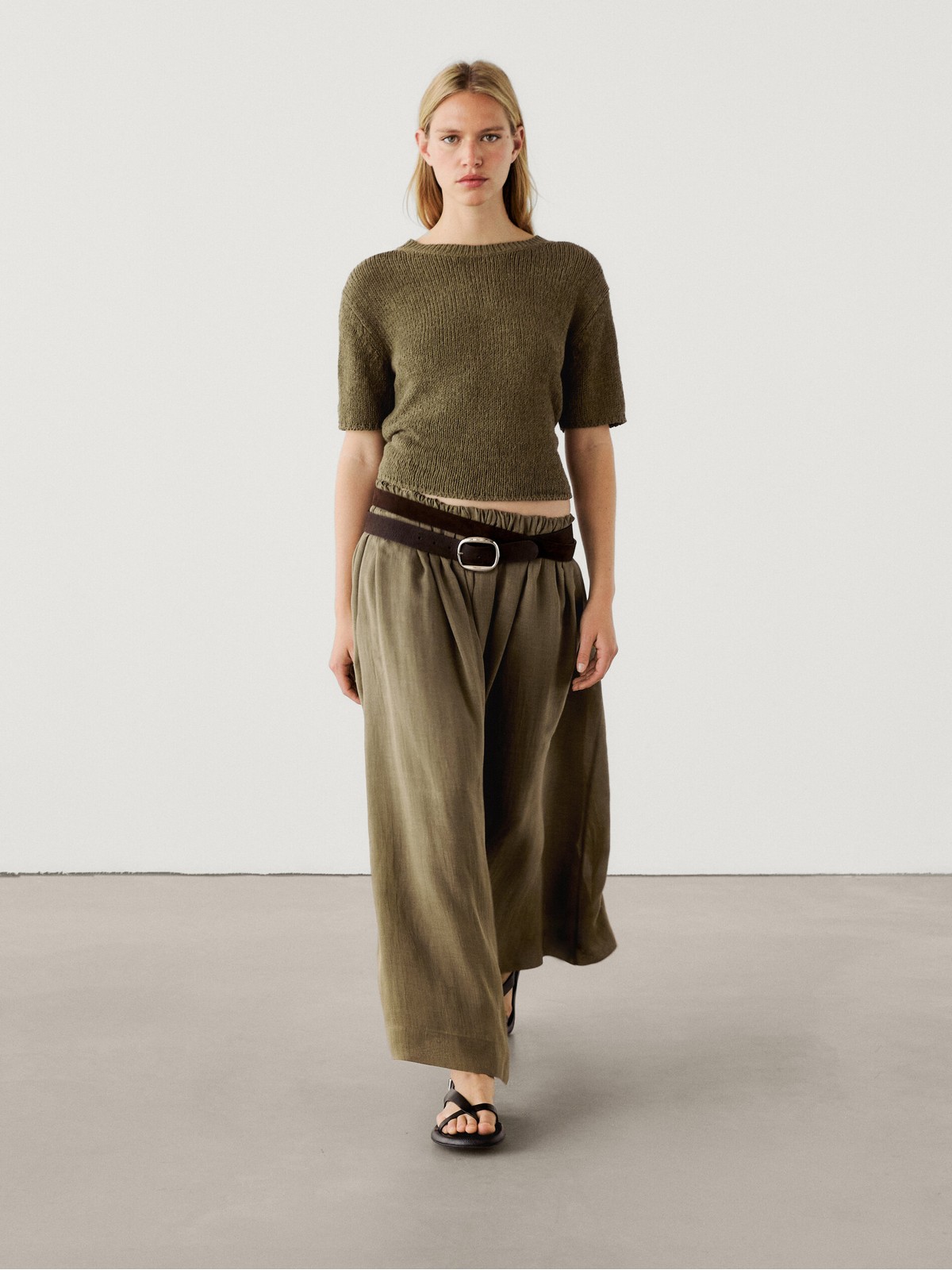 

Джемпер женский Massimo Dutti 5611/511-I2024 зеленый S, 5611/511-I2024