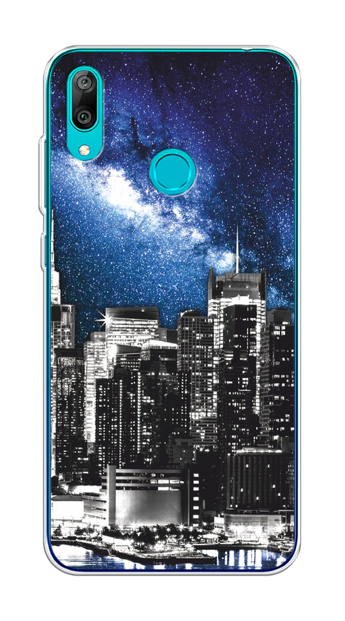 

Чехол на Huawei Y7 2019 "Космический Нью-Йорк", 68450-1