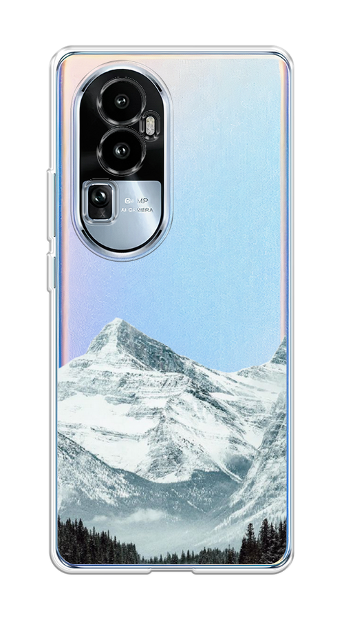 

Чехол на Oppo Reno 10 "Горы арт 1", Белый;зеленый, 2514550-2
