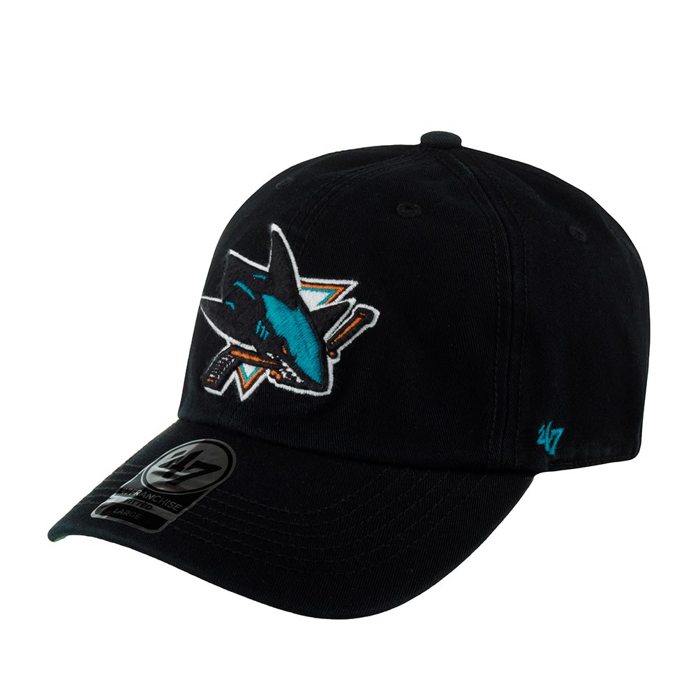 Бейсболка унисекс 47 BRAND H-FSVNF22RPF-BK San Jose Sharks NHL черная, р. 57 черный