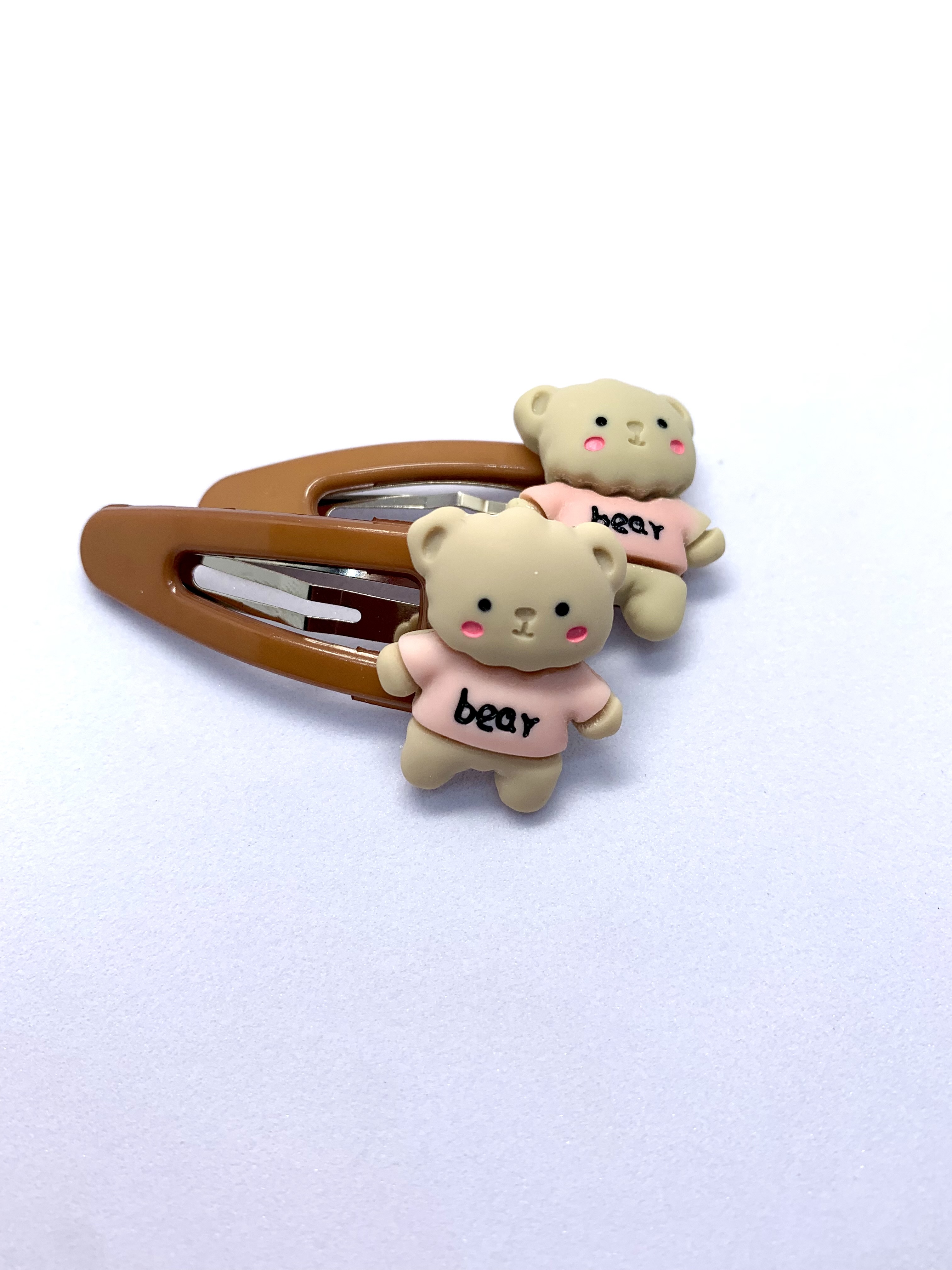 Заколка детская 33-Резинки Bear коричневый