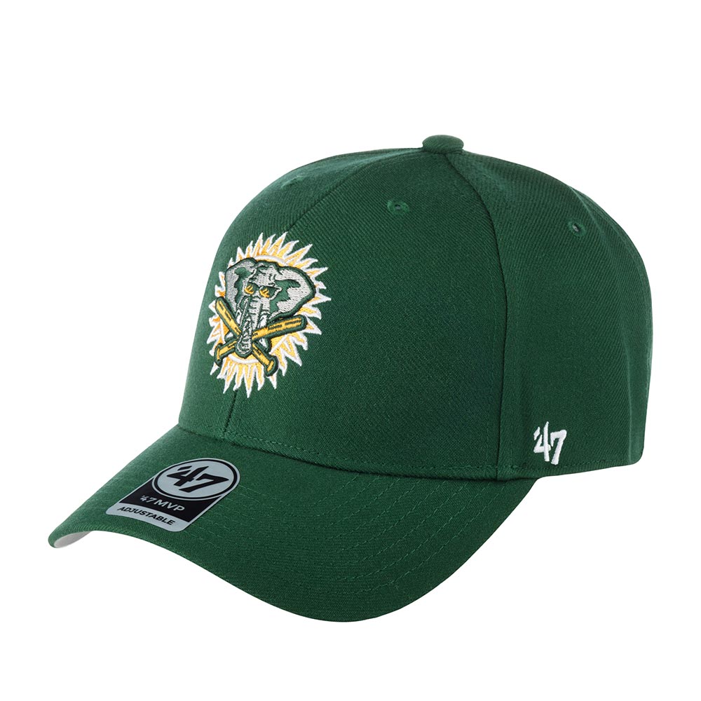 

Бейсболка унисекс 47 BRAND BCPTN-MVP18WBV Oakland Athletics MLB зеленая, Зеленый, BCPTN-MVP18WBV Oakland Athletics MLB