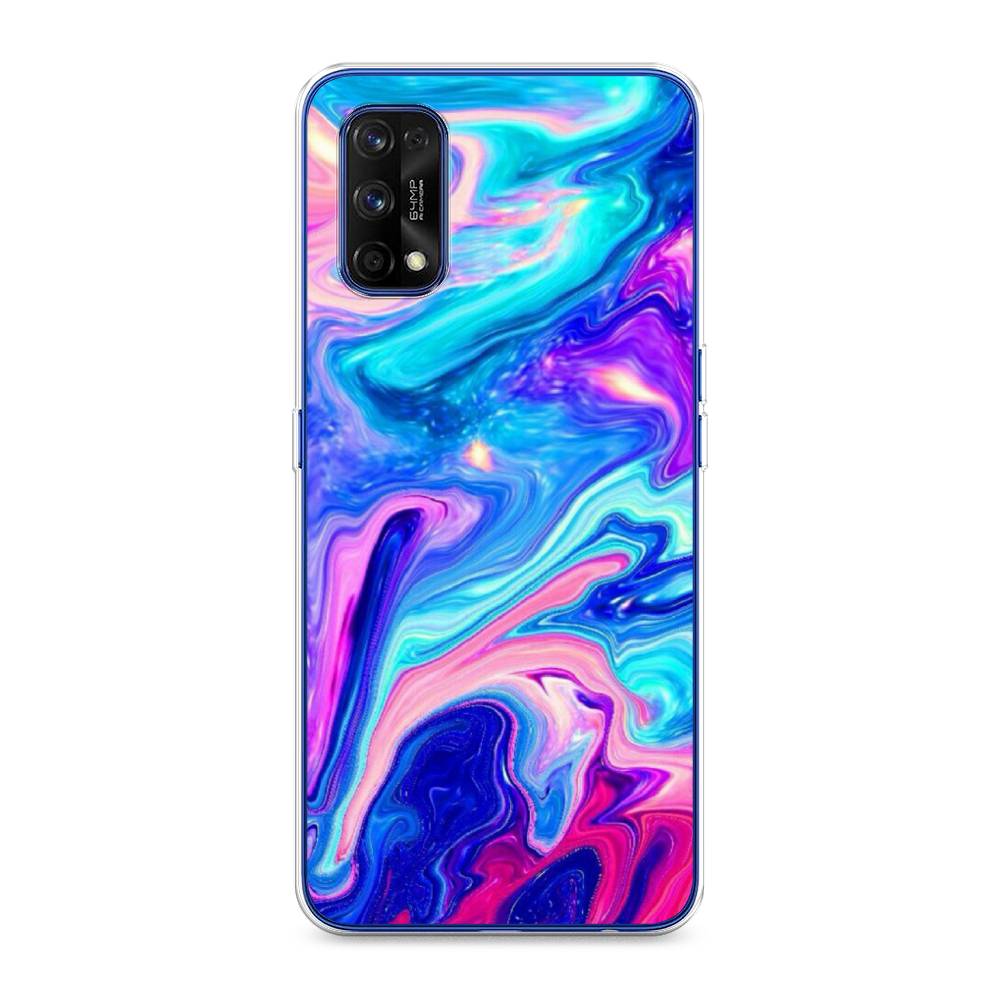 

Чехол Awog на Realme 7 Pro "Потеки краски", Разноцветный, 254050-10