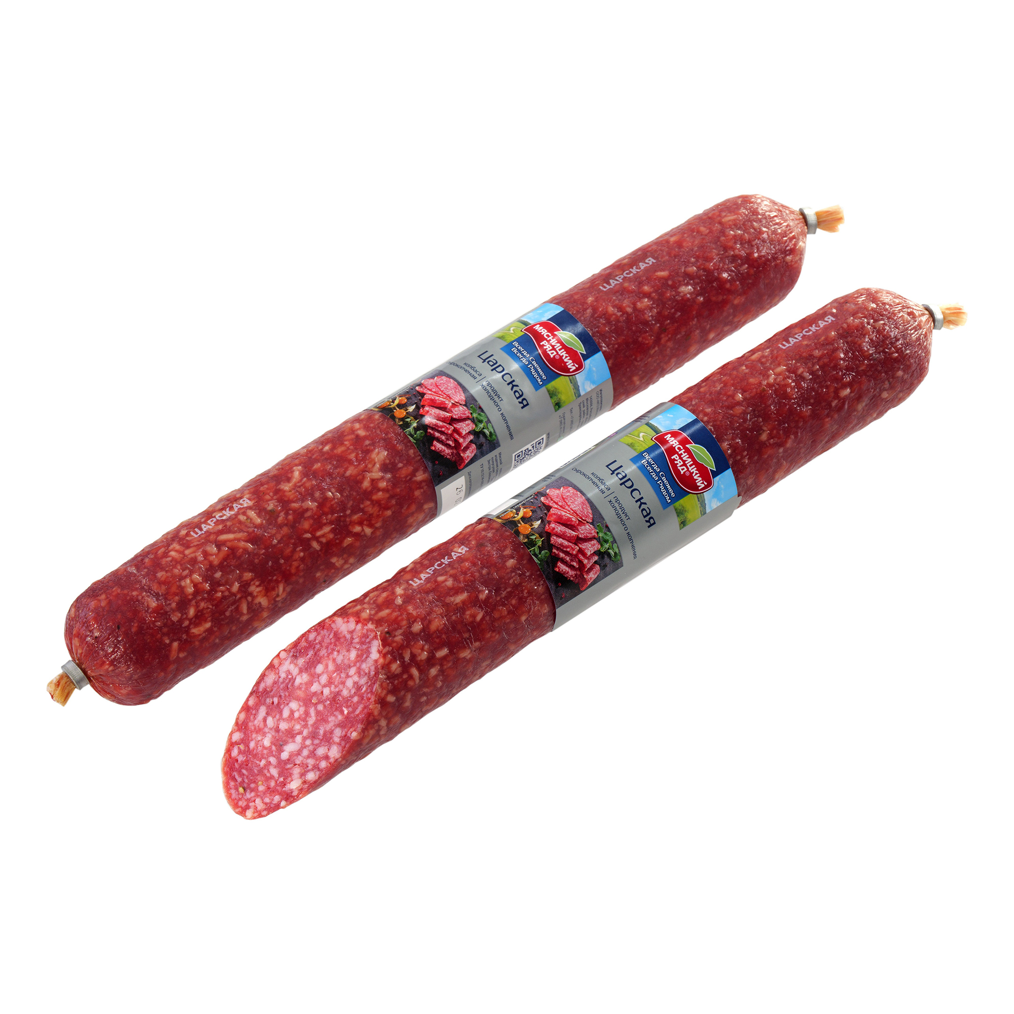 

Колбаса Мясницкий ряд Царская сырокопченая