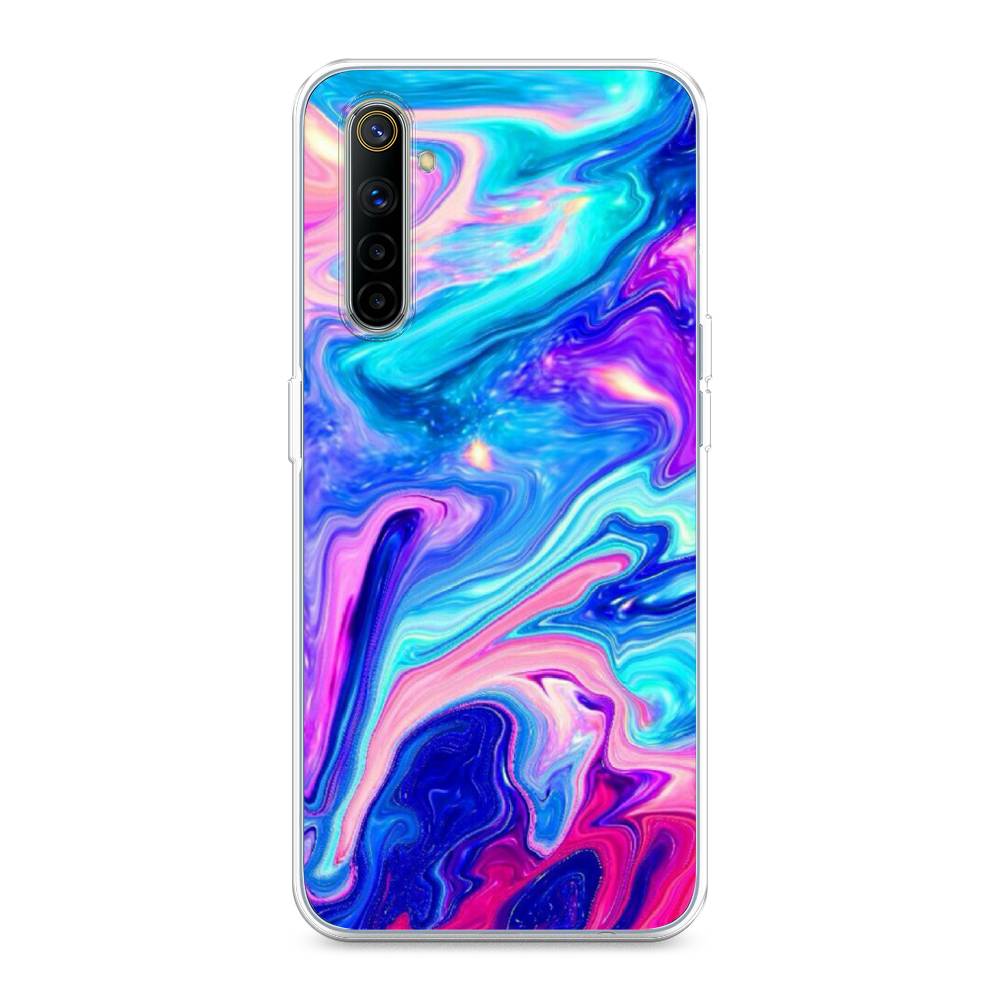 

Чехол Awog на Realme 6 "Потеки краски", Разноцветный, 252750-10