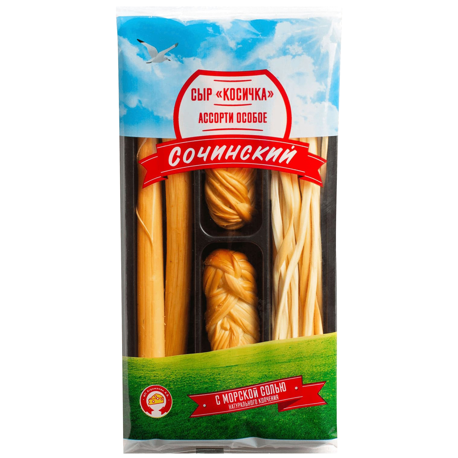 

Сыр Сочинский Косичка Ассорти Особое копченый 100 г