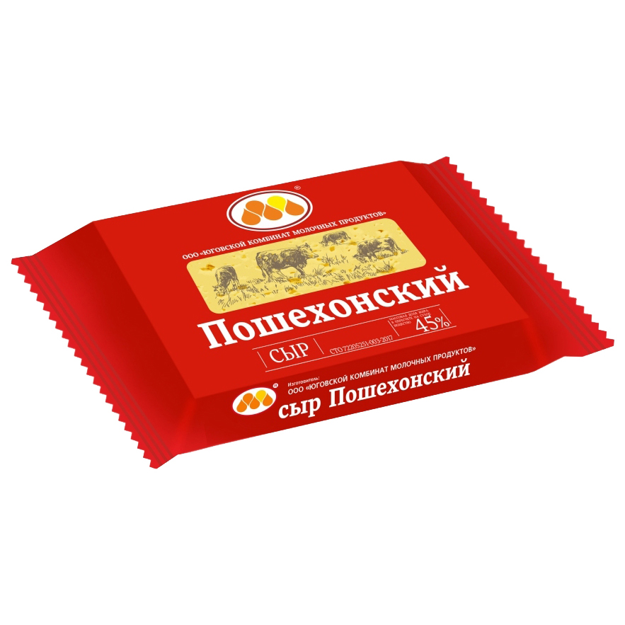 

Сыр полутвердый Юговской Пошехонский 45% 200 г