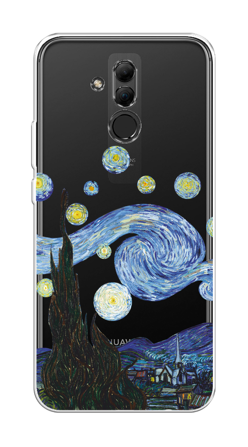 

Чехол на Huawei Mate 20 Lite "Ночь Ван Гога", Голубой;синий;черный, 66650-1